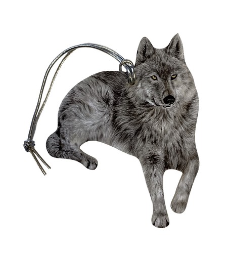 Wolf christmas tree decoration - christmas,