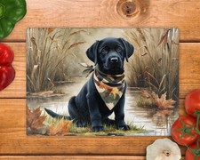 Labrador Puppy Lake Glass