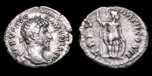 Lucius verus denarius p v - denarius,