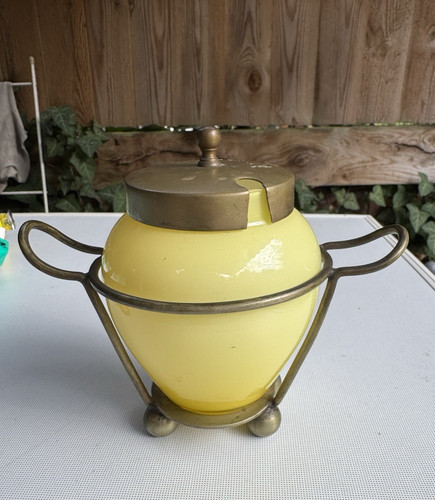 Antique epns preserve jar - s&b,