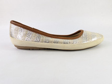 Soleflex Textile Gold Ballet Shoes UK 5 EU 38 New