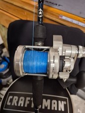 Penn Torque TRQ 15LD2S - Lever Drag 2 Speed Reel SILVER - Excellent 