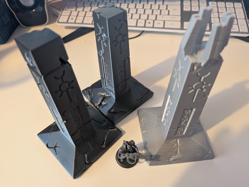Necron terrain set - set, pillars