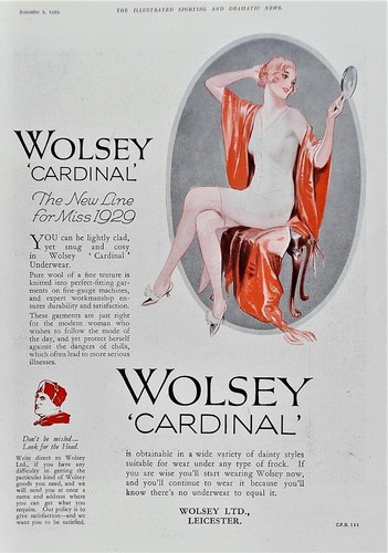 Old vintage advert wolsey - vintage,