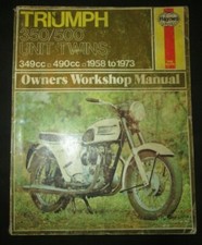 1958-1973 Triumph 350 & 500 cc Unit Twins Workshop Service Repair Manual Haynes