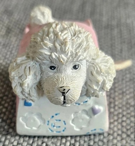 Vintage resin miniature poodle