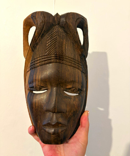 Hand carved wooden tribal - hand,
