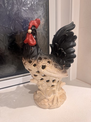 Vintage ceramic rooster - vintage,