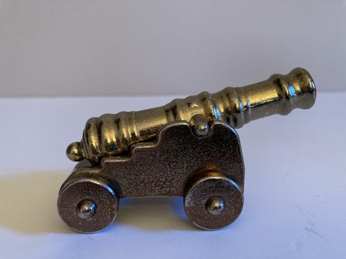 Vintage brass cannon ornament - vintage,