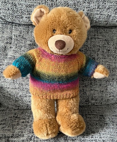 Hand knitted teddy bear - hand,