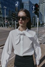 Zara Poplin White Shirt With A