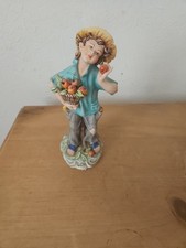 Vintage Capodimonte  Figurine Apple Picker