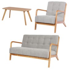 Solid Wood 2+1 Seater Armchair