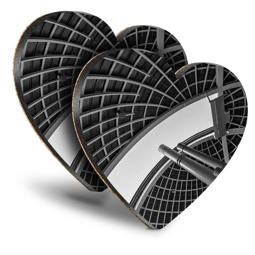 Heart mdf coasters - mdf,