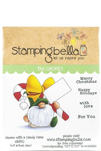 Stamping bella gnome - with, a