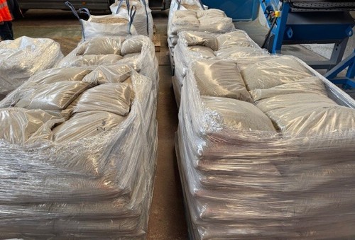0.5-2mm kiln dried glass grit