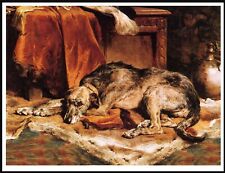 IRISH WOLFHOUND SLEEPING DOG