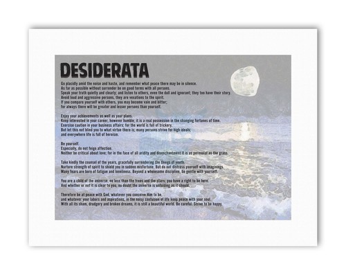 Desiderata ehrmann placidly - go,