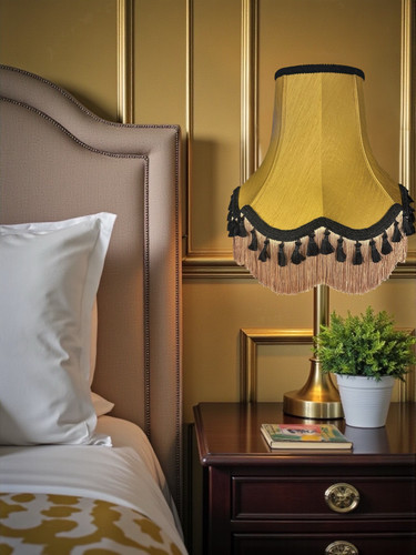 Antique gold table lampshades