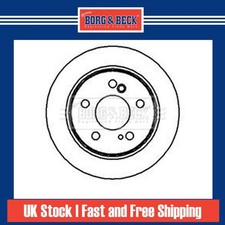 2x Brake Discs Solid For