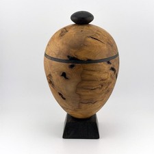 Artisan Burr Oak Lidded Vessel