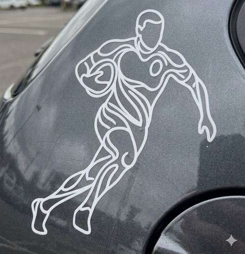 Rugby line art vinyl - rugby,