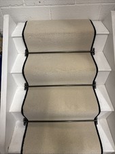CARPET STAIR RUNNER 20 STEPS , 60cm Wide, HARDWEARING, BLEACH CLEANABLE