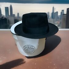 Lock & Co Hatters London Mens Black Fedora Hat Size 7 -M - 57 Cm RRP £295