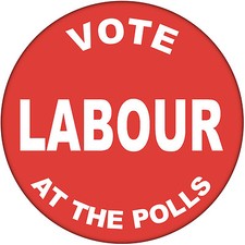 Vote labour the polls - the,