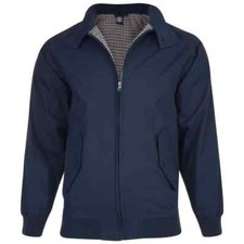 KAM MOD HARRINGTON JACKET NAVY