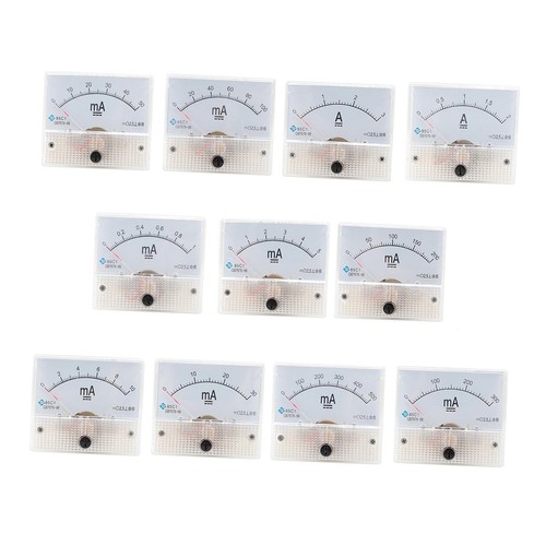 Rectangular ammeter panel - rectangular, dc