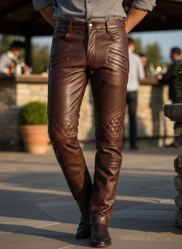 Mens vintage brown leather - mens,