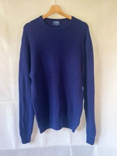 TM Lewin Blue Merino Cashmere