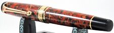 AURORA OPTIMA 365 BROWN AUROLOIDE LIMITED EDITION FOUNTAIN PEN 18CT FINE NIB