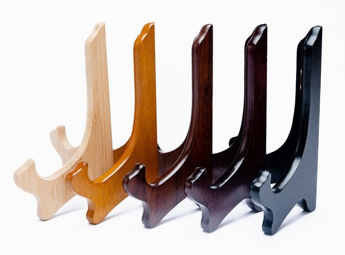 Bamboo wooden display stand - wooden,