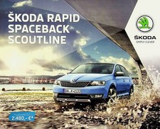225915) Skoda Rapid Spaceback Scoutline - Price List & Extras - Brochure 11/2016