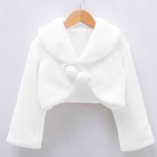 Girl Kid Faux Fur Jacket Wrap