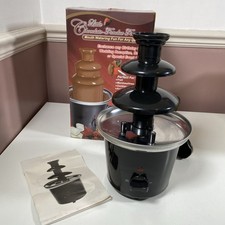 3 Tier Electric Chocolate Fountain Fondue Set for Parties Weddings & Events