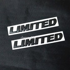 2x Matte LIMITED Black Metal