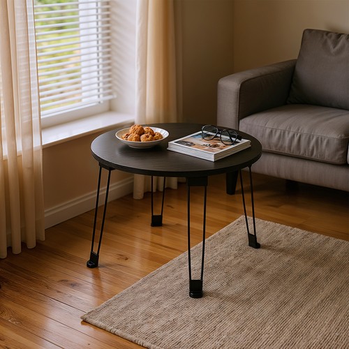 Folding round small table bed - round,