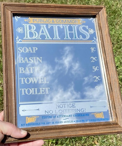 Vintage public common baths - &,