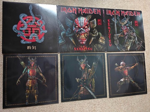 Iron maiden senjutsu 3lp - iron, black