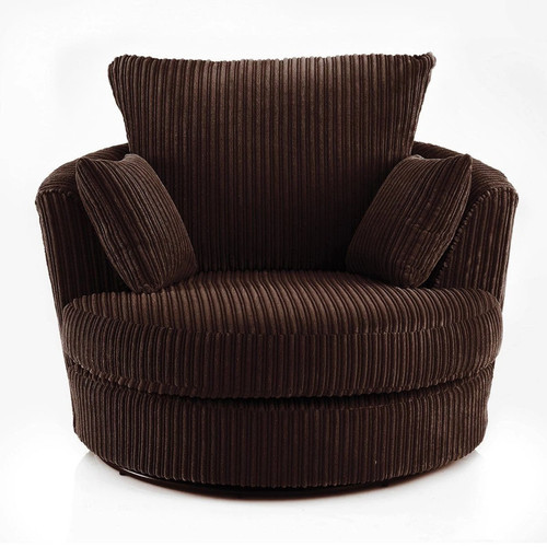 Brown upholstered swivel - upholstered,