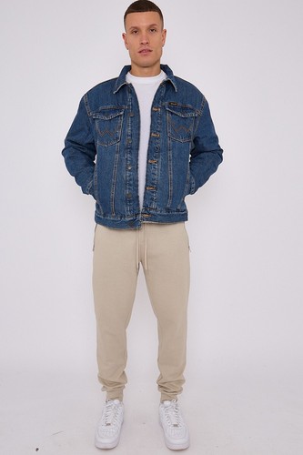 Wrangler denim jacket - denim, sherpa