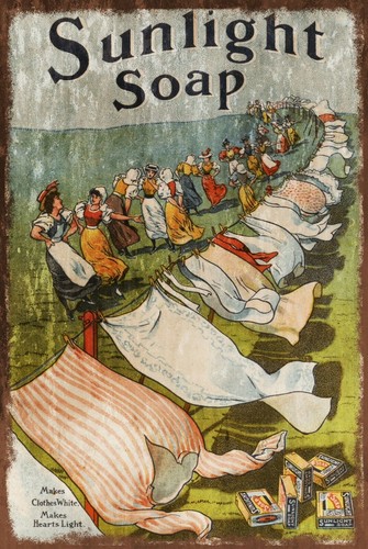 Sunlight soap aged look - look, advert