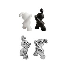 Rabbit Bookends Ceramic Animal
