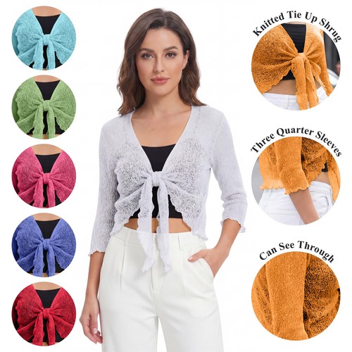 Ladies knitted bolero open - knitted,