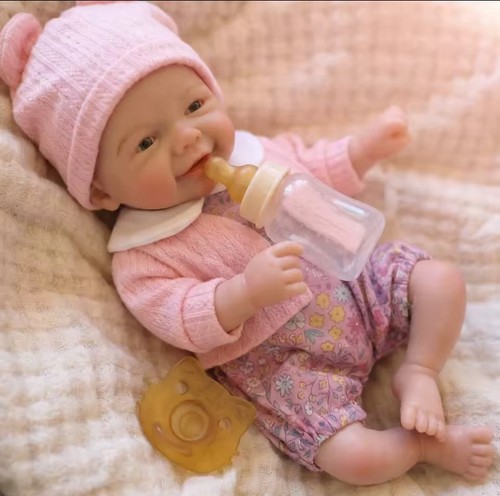 Silicone reborn baby girl - 13",