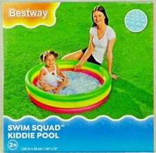 Swim Squad Kiddie Pool 102x25cm Toddler Paddling Summer Fun Bestway