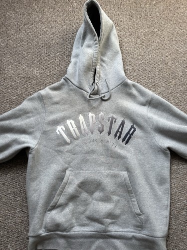 Trapstar grey hoodie large - hoodie,